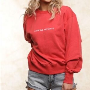 JoJo FLETCH Love Me Anyways Crewneck